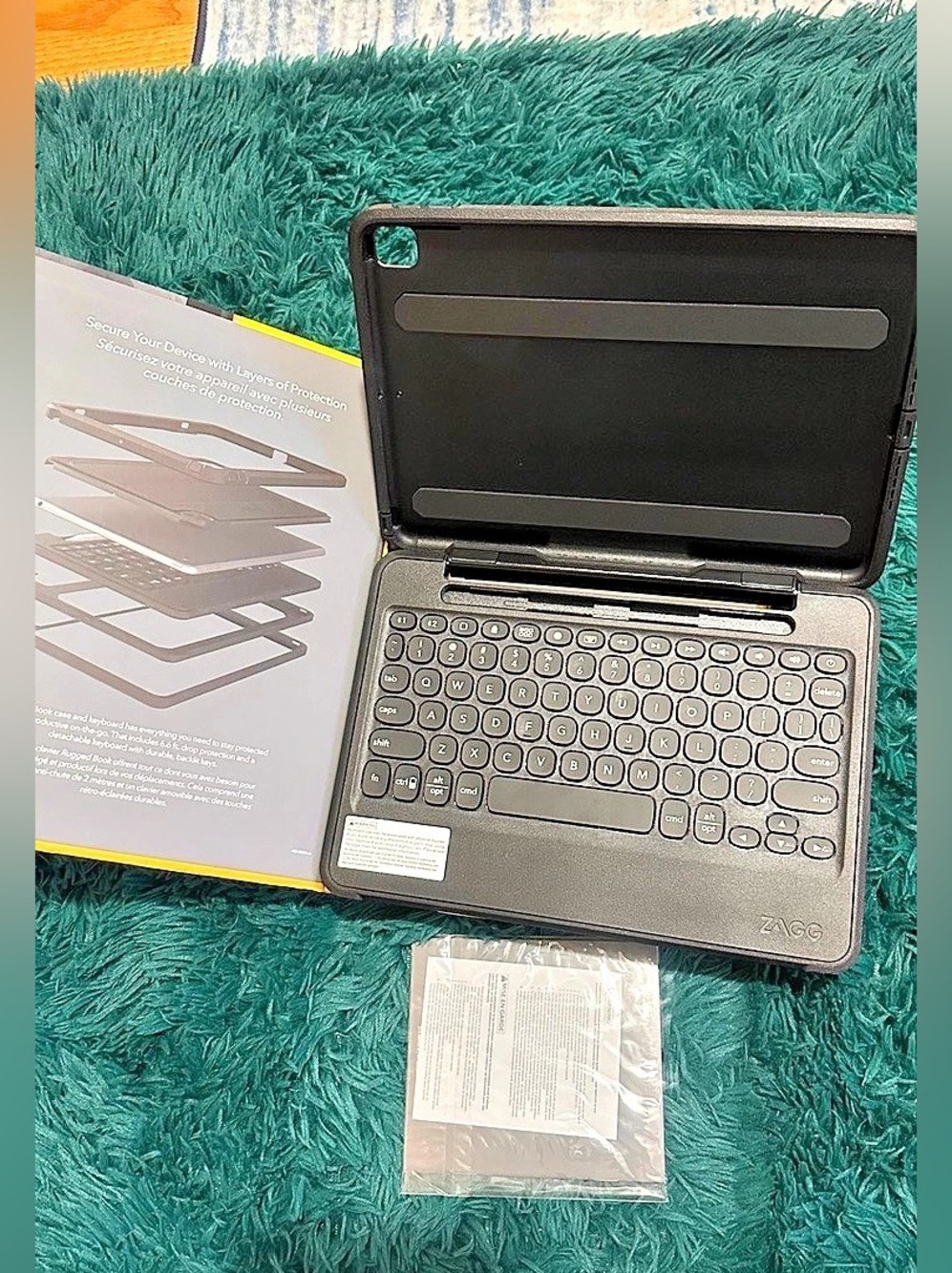 ZAGG Rugged Book Detachable Keyboard & Case for iPad Detachable Keyboard Case